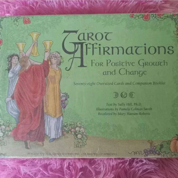 Tarot Affirmations Deck by Sally Hill Mary Hanson Roberts PhD *OOP* FIRM - Picture 1 of 2